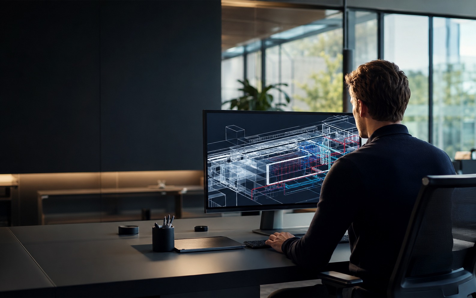 Elektrotechnische engineering werkplek